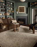 Dressed in cool slate and warm natural hues with vintage and distressed detail, the Newman NEW-01 Slate / Natural Area Rug is a power-loomed polyester area rug that completes any room
