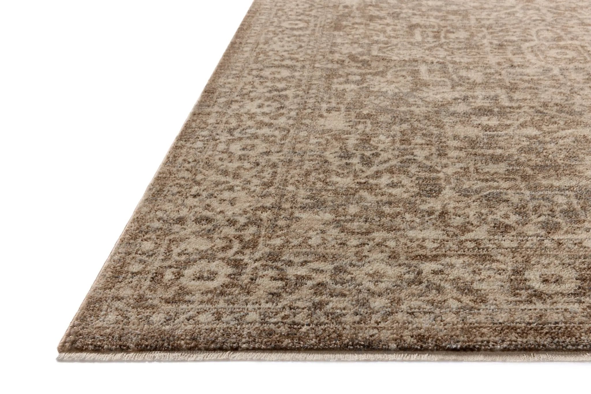 Newman NEW-02 Dark Taupe / Natural Area Rug by Loloi