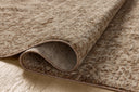 The Newman NEW-02 Dark Taupe / Natural Area Rug is a power-loomed polyester area rug that radiates dark taupe and warm natural charm and vintage and distressed elegance