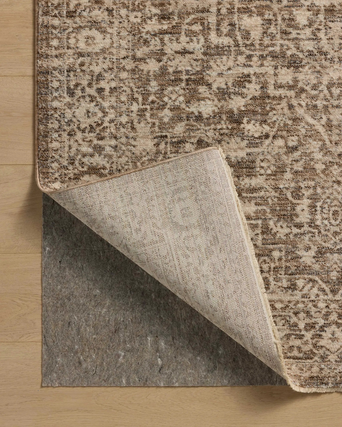 Newman NEW-02 Dark Taupe / Natural Area Rug by Loloi