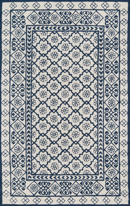 Momeni Newport NP-17 Blue Hand Tufted Area Rug