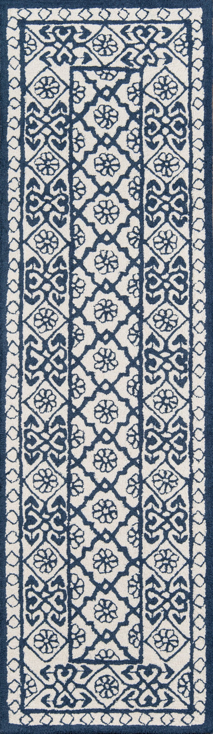 Momeni Newport NP-17 Blue Hand Tufted Area Rug