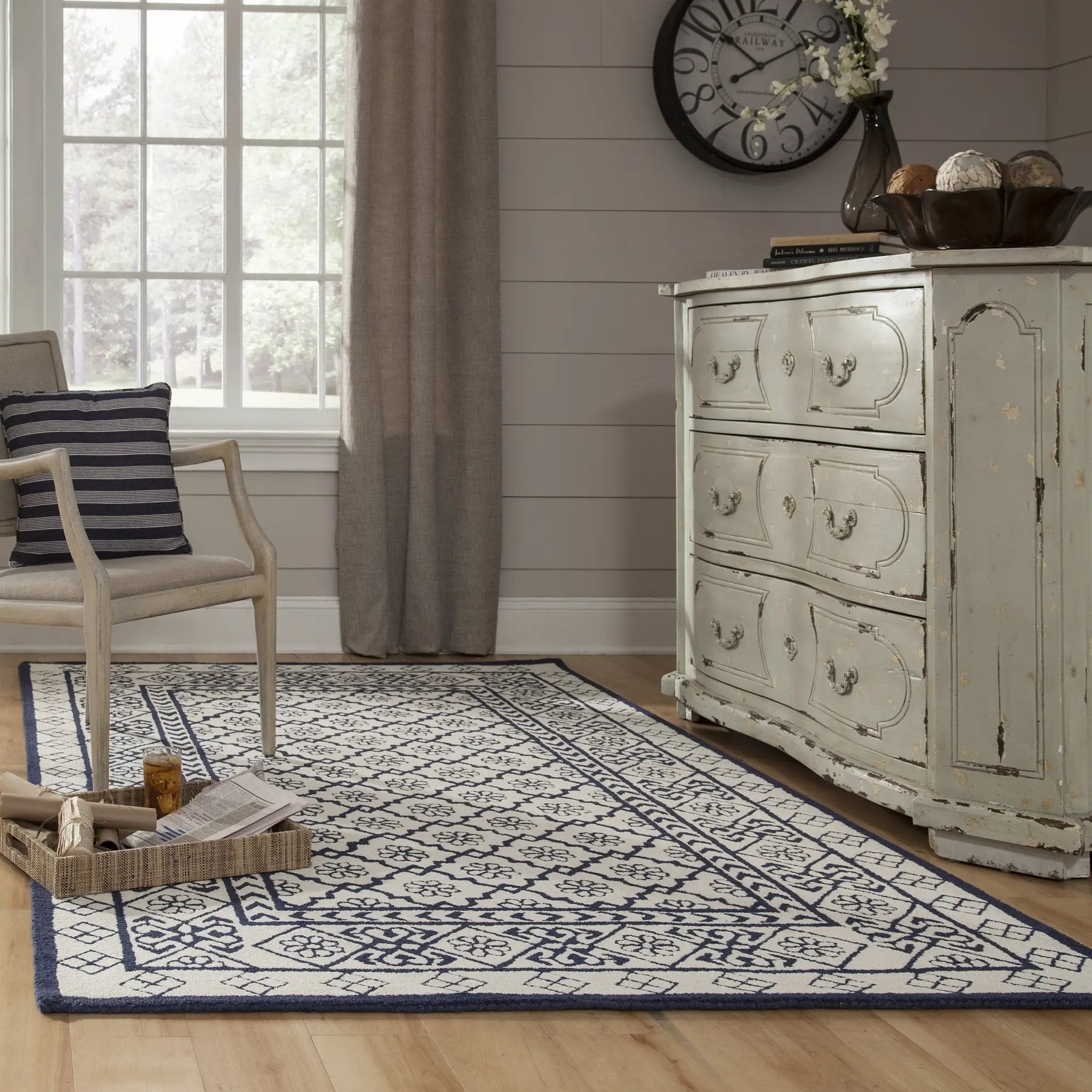 Newport NP-17 Blue Area Rug by Momeni