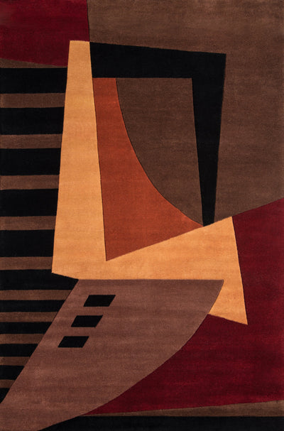 Momeni New Wave NW-22 Pomegranate Hand Tufted Area Rug