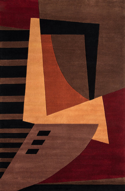 Momeni New Wave NW-22 Pomegranate Hand Tufted Area Rug