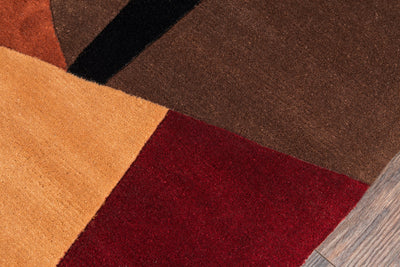 Momeni New Wave NW-22 Pomegranate Hand Tufted Area Rug