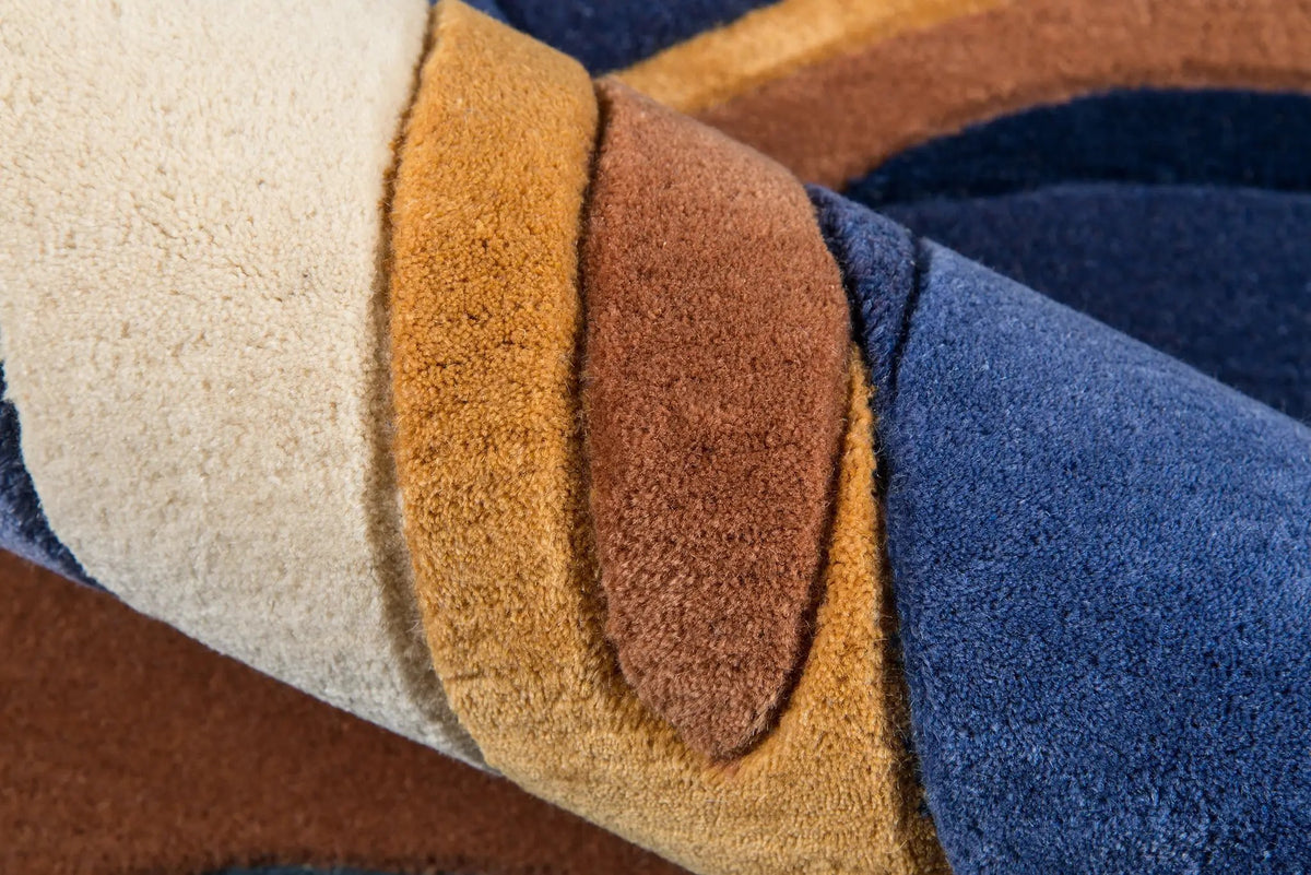 New Wave NW133 Blue Area Rug by Momeni