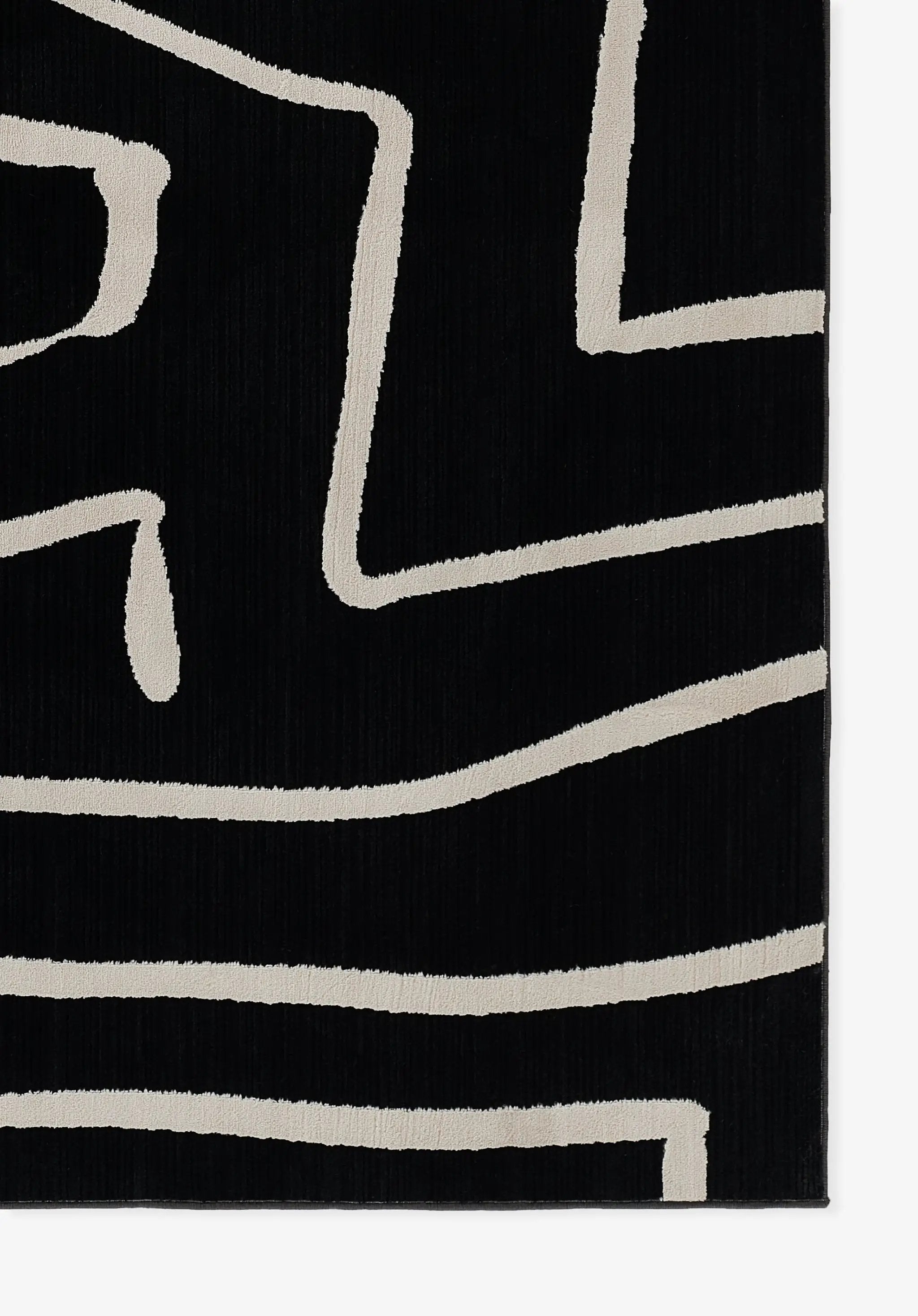 Noho NO-04 Black Area Rug by Momeni