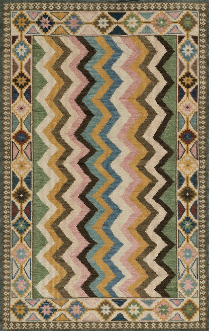 Momeni Nomad NOM-7 Multi-Color Hand Knotted Area Rug