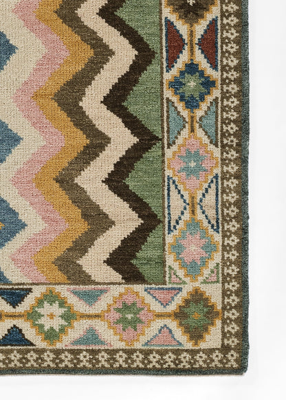 Momeni Nomad NOM-7 Multi-Color Hand Knotted Area Rug