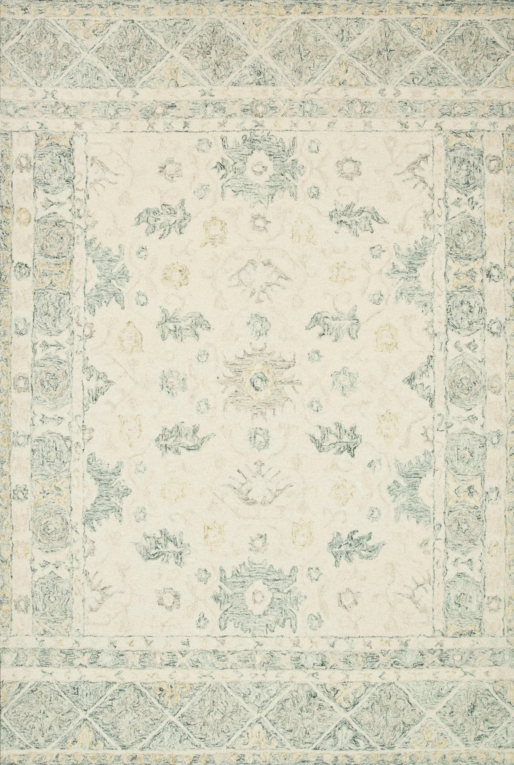 Norabel NOR-01 Ivory / Slate Area Rug by Loloi