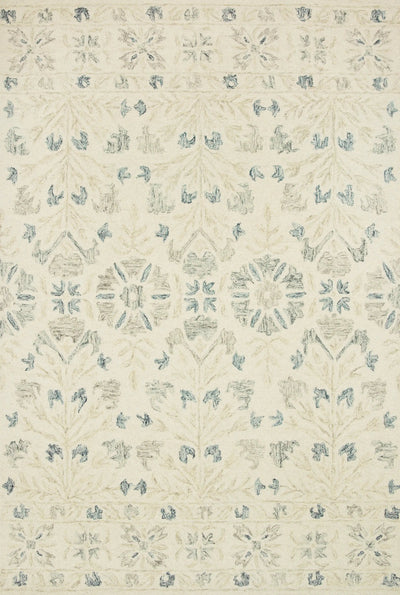 Norabel NOR-02 Ivory / Grey Area Rug by Loloi