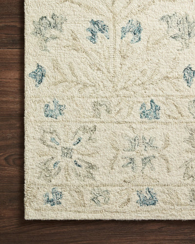 Norabel NOR-02 Ivory / Grey Area Rug by Loloi