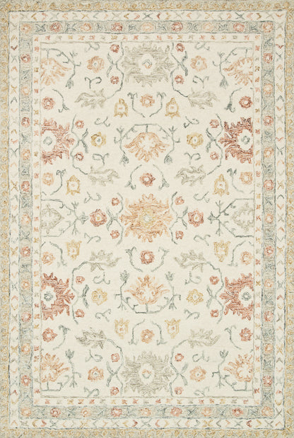 Loloi Norabel NOR-03 Ivory / Rust Area Rug