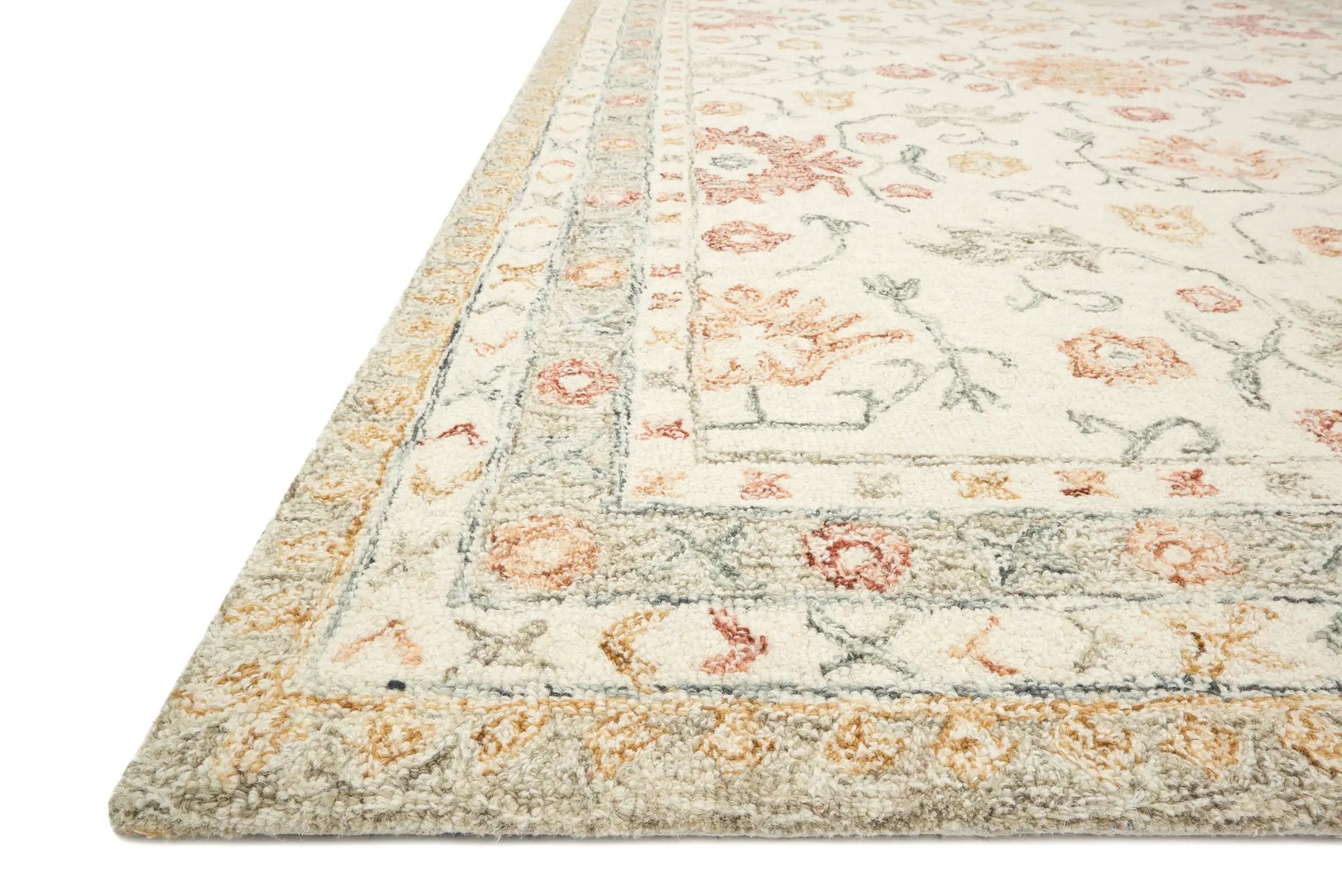 Norabel NOR-03 Ivory / Rust Area Rug by Loloi