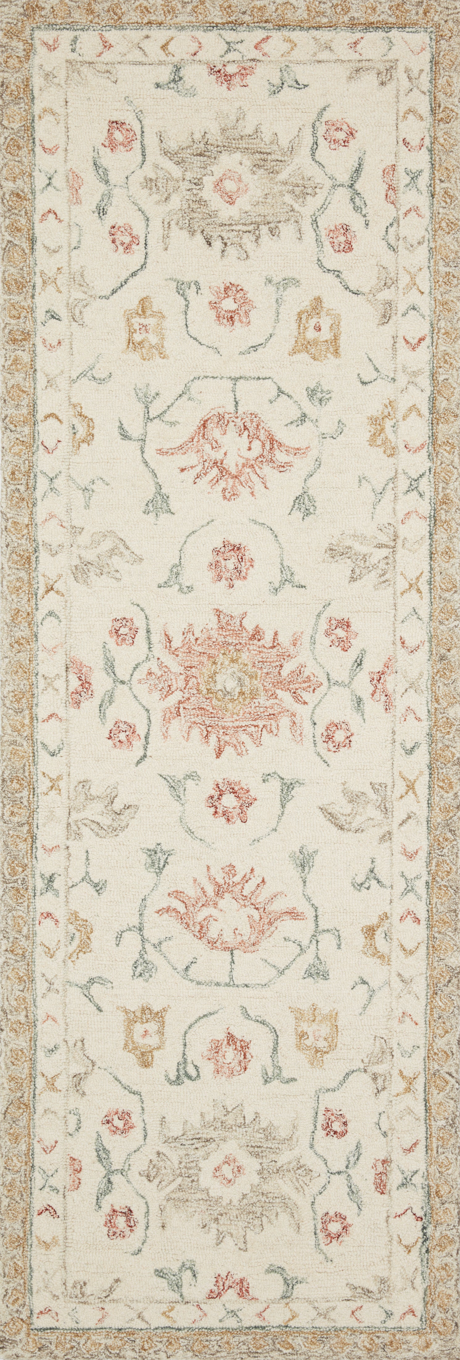 Loloi Norabel NOR-03 Ivory / Rust Area Rug