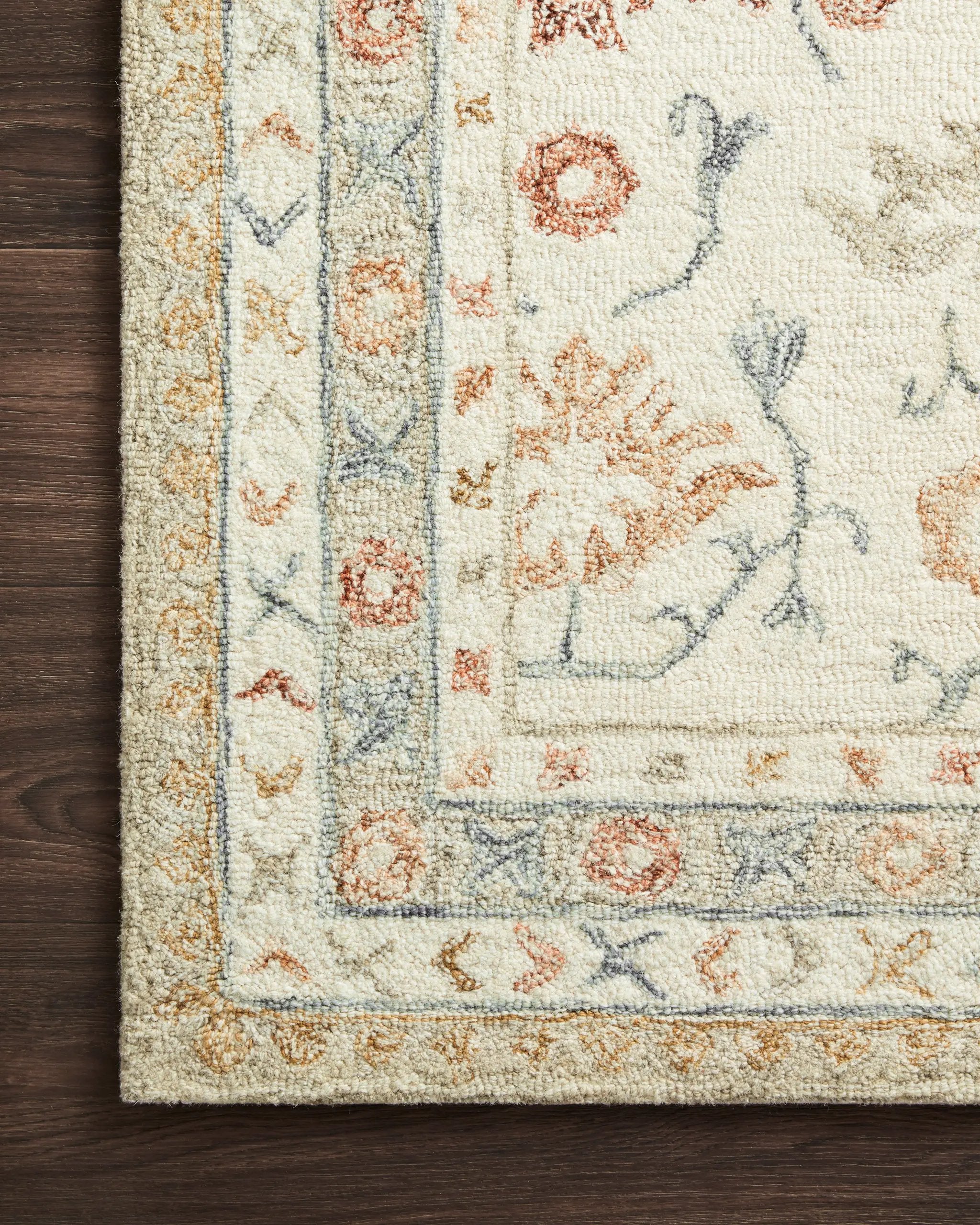 Norabel NOR-03 Ivory / Rust Area Rug by Loloi