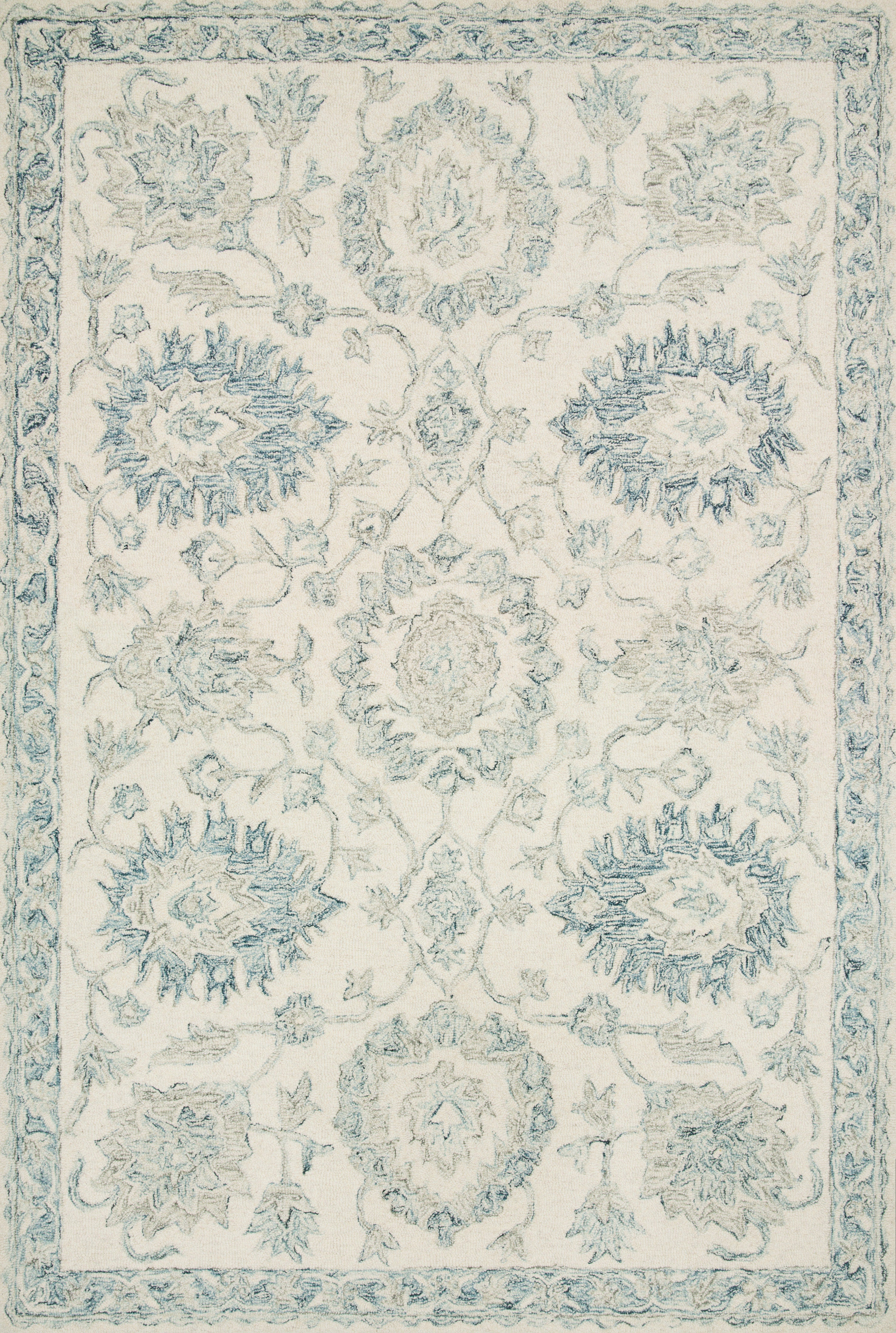 Loloi Norabel NOR-04 Ivory / Blue Area Rug