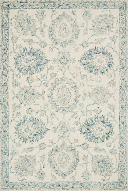 Loloi Norabel NOR-04 Ivory / Blue Area Rug