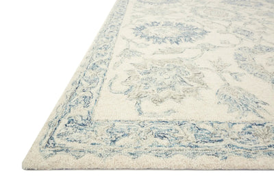 Norabel NOR-04 Ivory / Blue Area Rug by Loloi