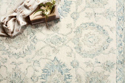 Norabel NOR-04 Ivory / Blue Area Rug by Loloi