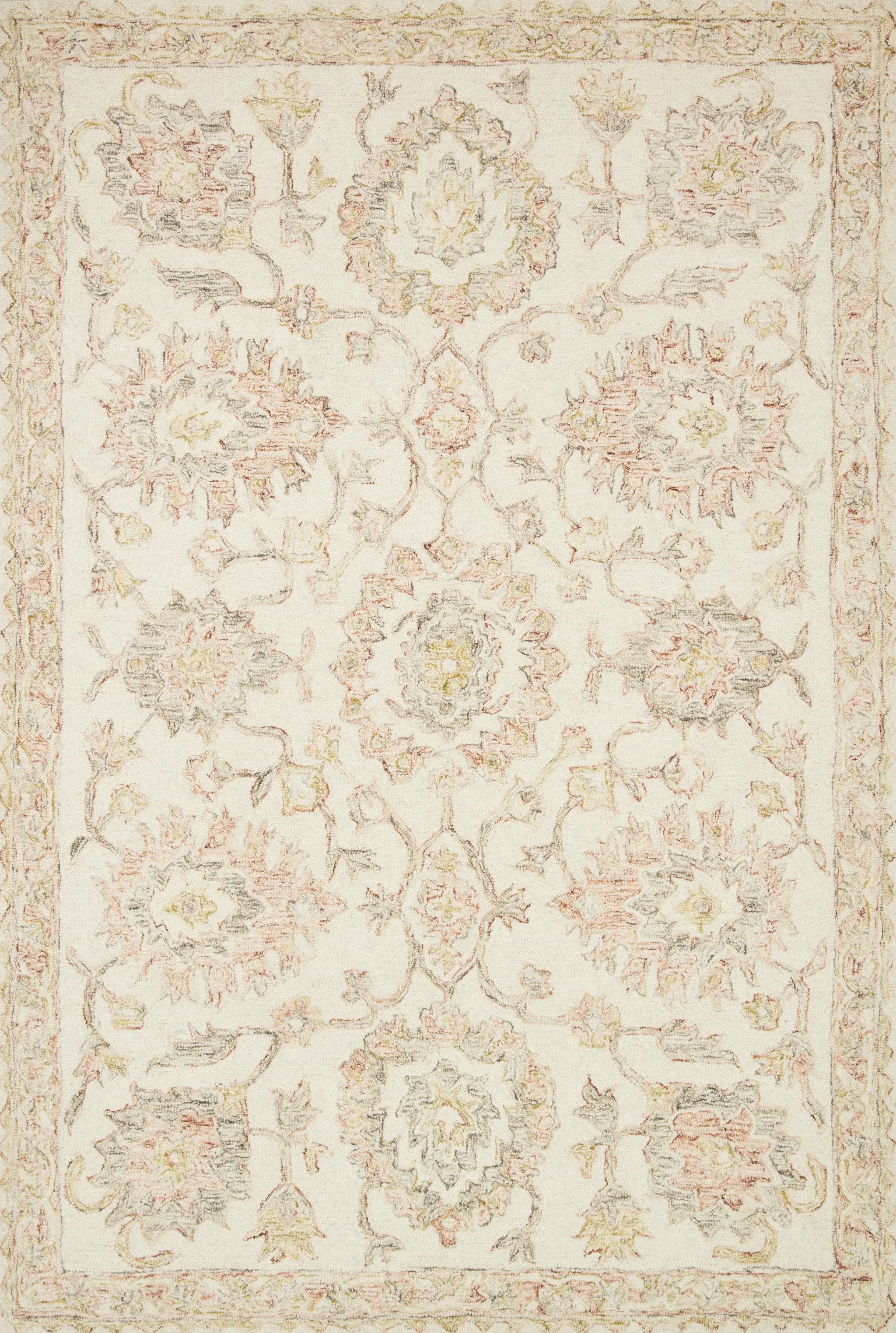 Norabel NOR-04 Ivory / Blush Area Rug by Loloi