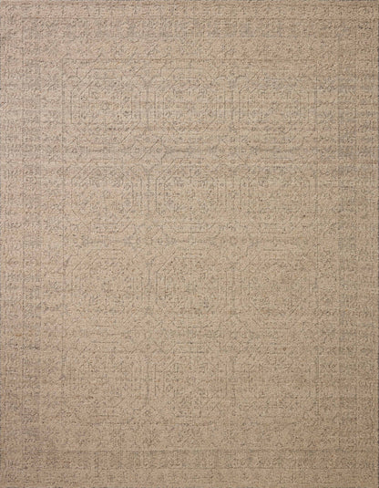 The Novi NVI-01 Oatmeal / Grey Area Rug offers cozy oatmeal and elegant grey sophistication and traditional charm in a hand-woven wool area rug