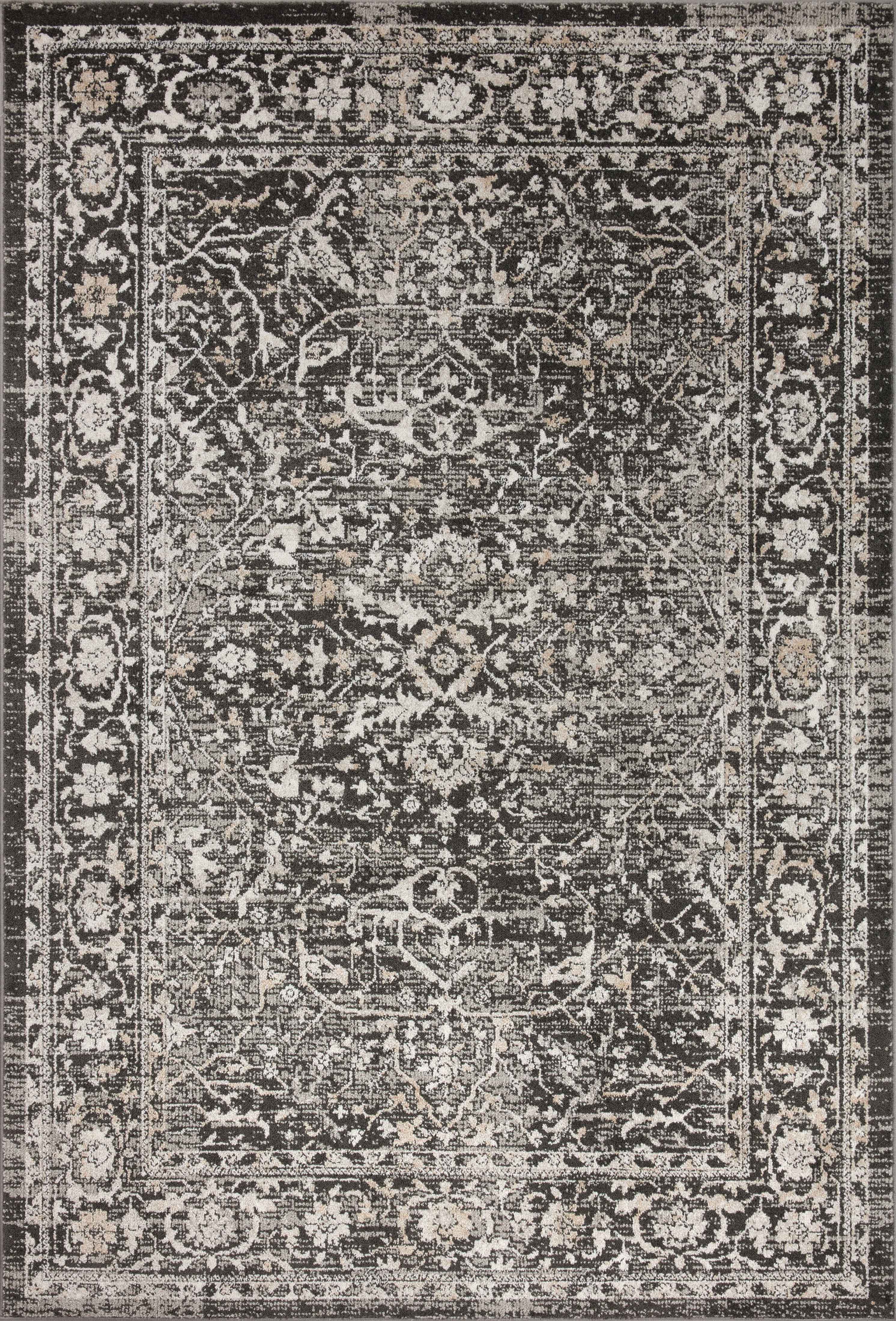 Loloi Odette ODT-01 Charcoal / Silver Area Rug