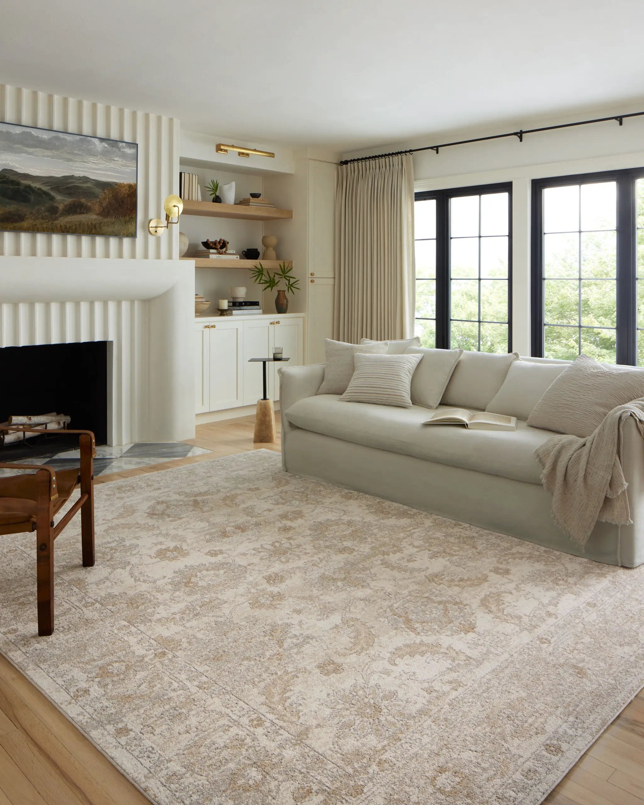 Odette ODT-03 Ivory / Beige Area Rug by Loloi