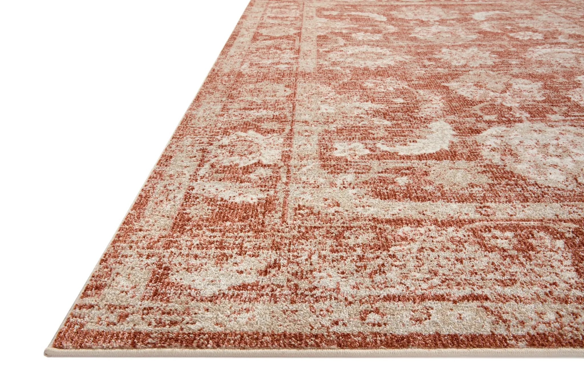 Odette ODT-03 Rust / Ivory Area Rug by Loloi