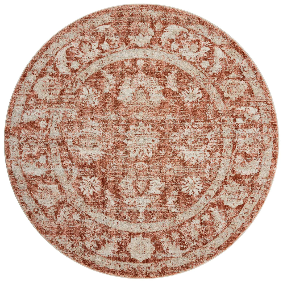 Odette ODT-03 Rust / Ivory Area Rug by Loloi