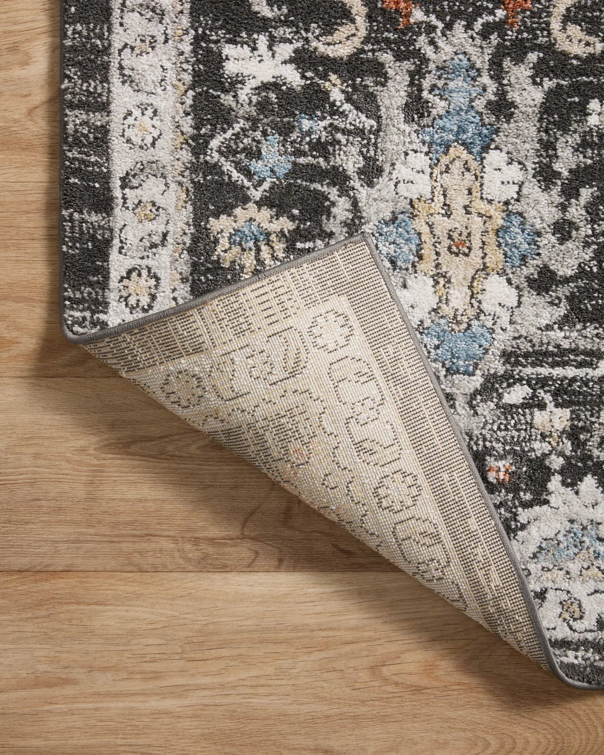 Odette ODT-04 Charcoal / Multi Area Rug by Loloi