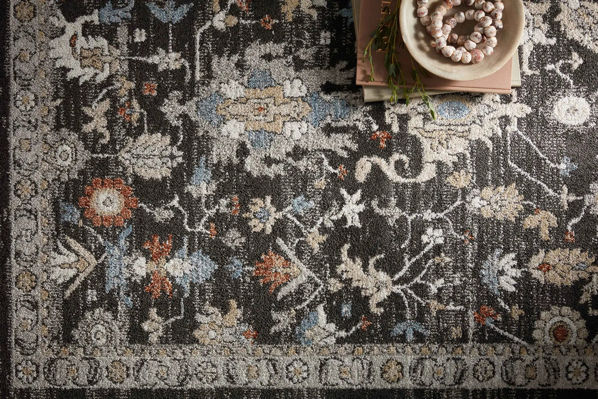 Odette ODT-04 Charcoal / Multi Area Rug by Loloi