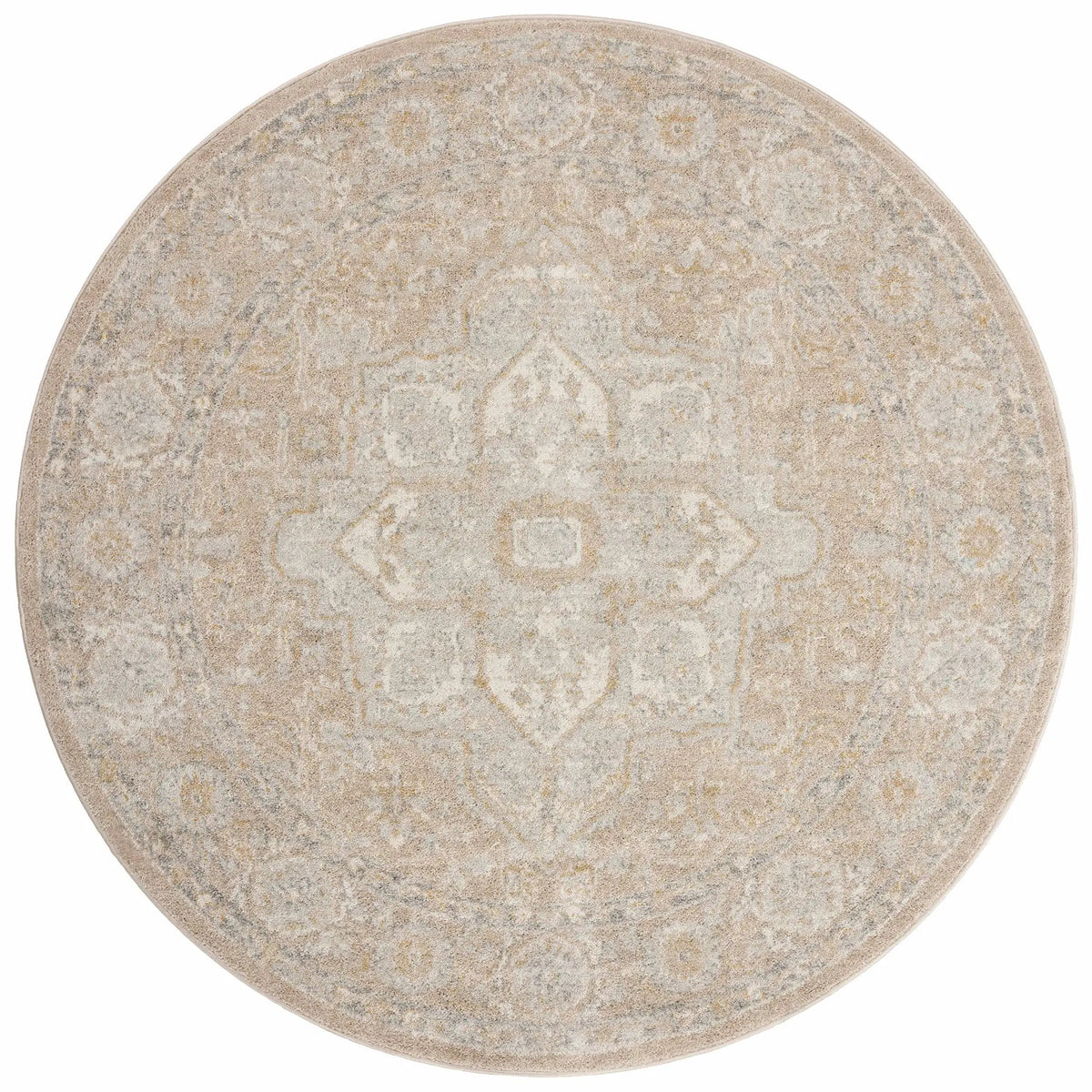 Odette ODT-05 Beige / Silver Area Rug by Loloi