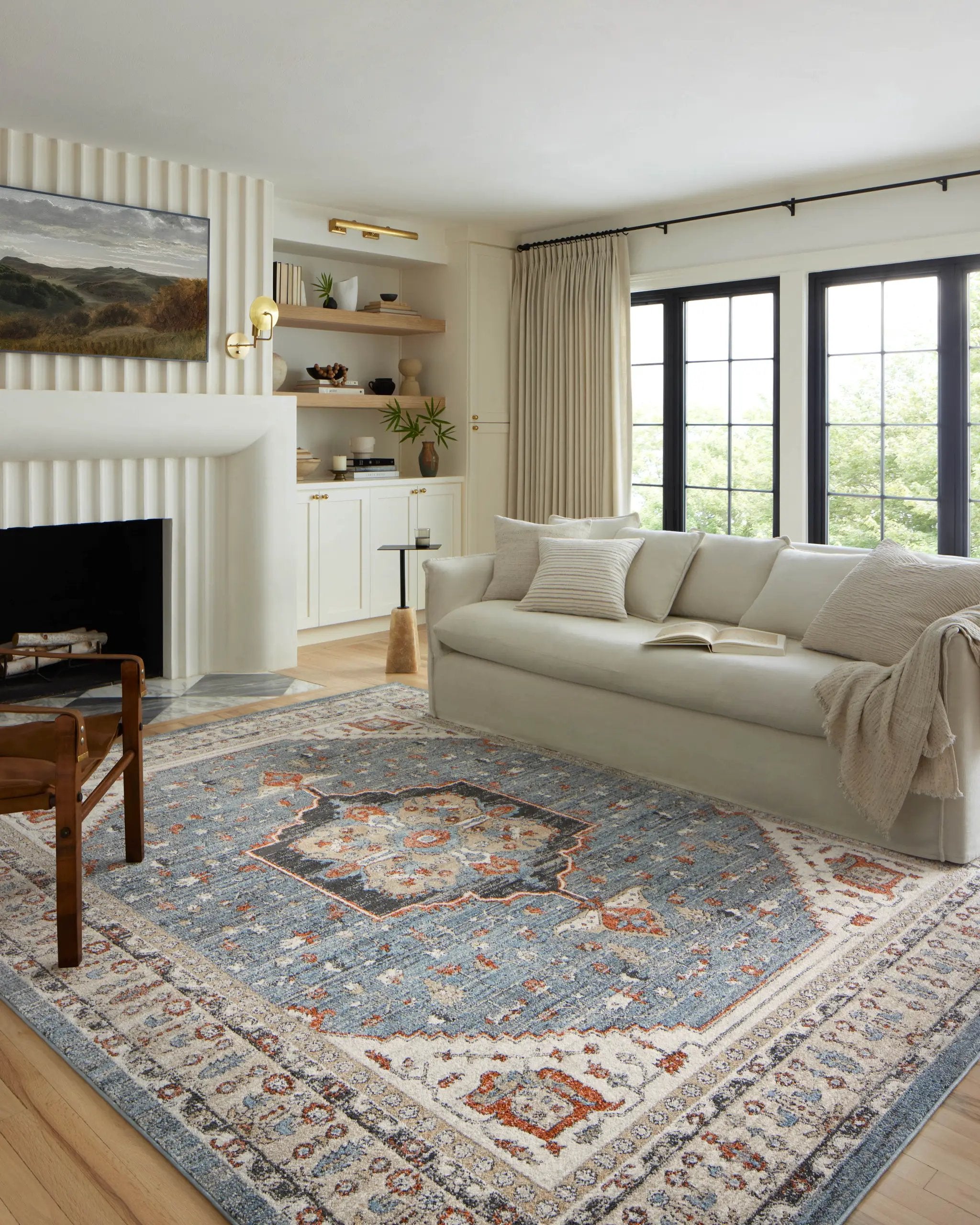 Odette ODT-06 Sky / Multi Area Rug by Loloi