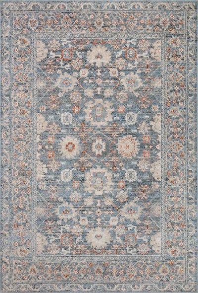Loloi Odette ODT-07 Sky / Rust Area Rug