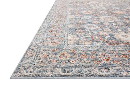 Loloi Odette ODT-07 Sky / Rust Area Rug