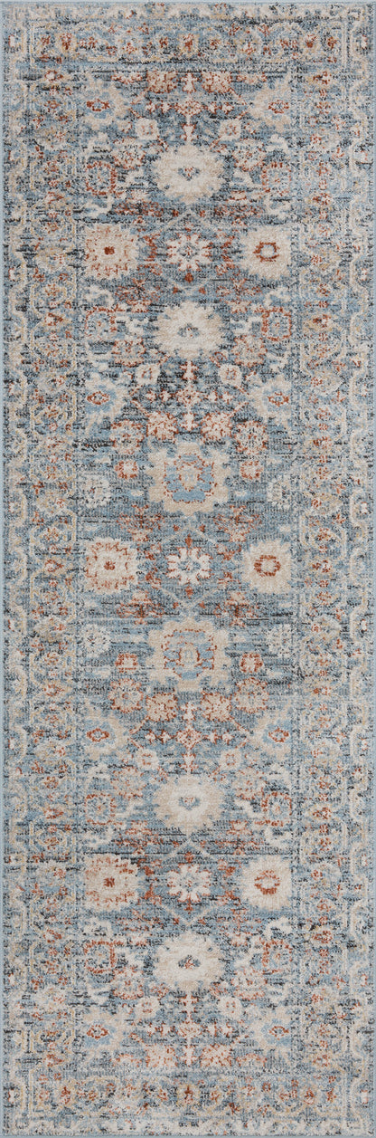 Loloi Odette ODT-07 Sky / Rust Area Rug