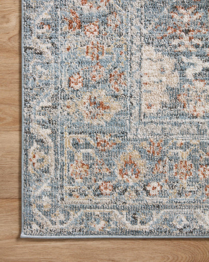 Loloi Odette ODT-07 Sky / Rust Area Rug