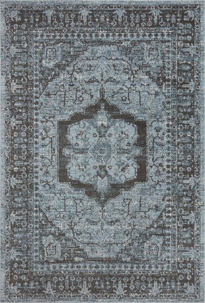 Loloi Odette ODT-08 Sky / Charcoal Area Rug