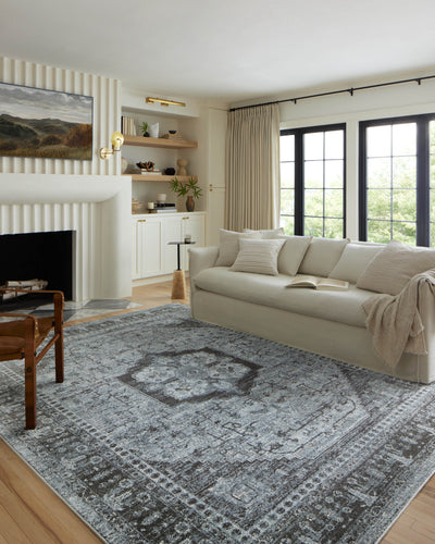 Loloi Odette ODT-08 Sky / Charcoal Area Rug