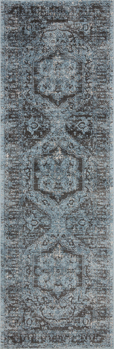 Loloi Odette ODT-08 Sky / Charcoal Area Rug