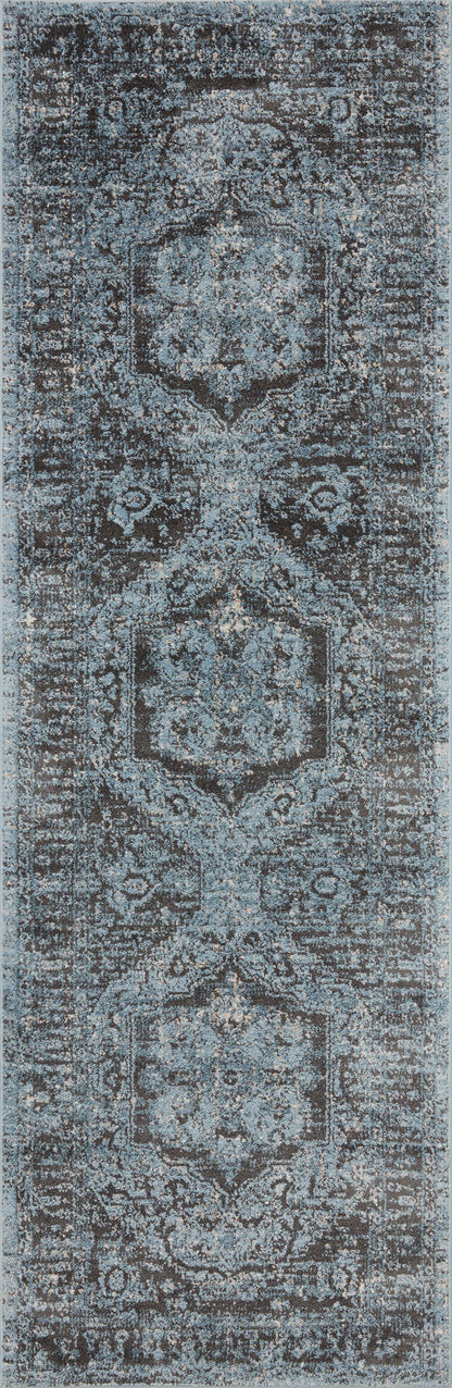 Loloi Odette ODT-08 Sky / Charcoal Area Rug
