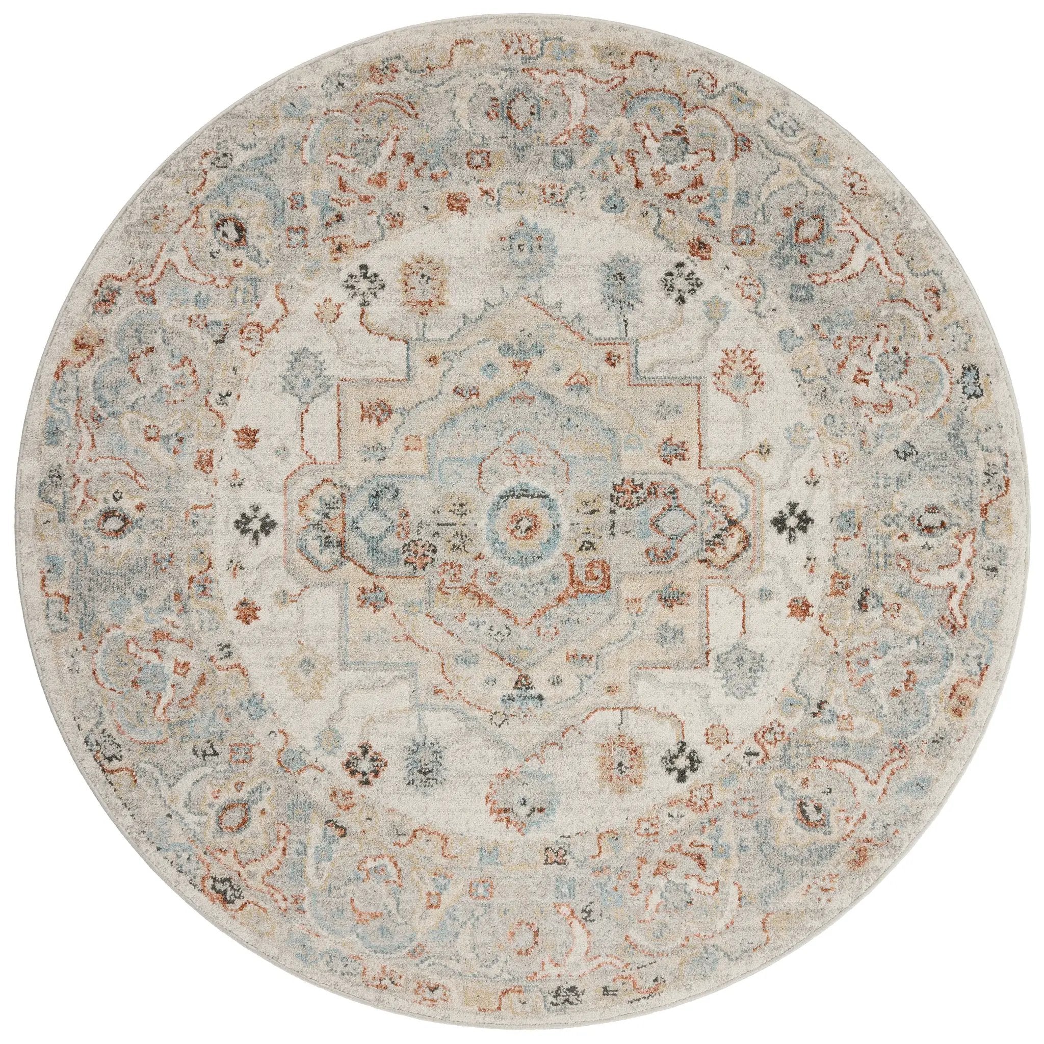 Odette ODT-09 Ivory / Multi Area Rug by Loloi