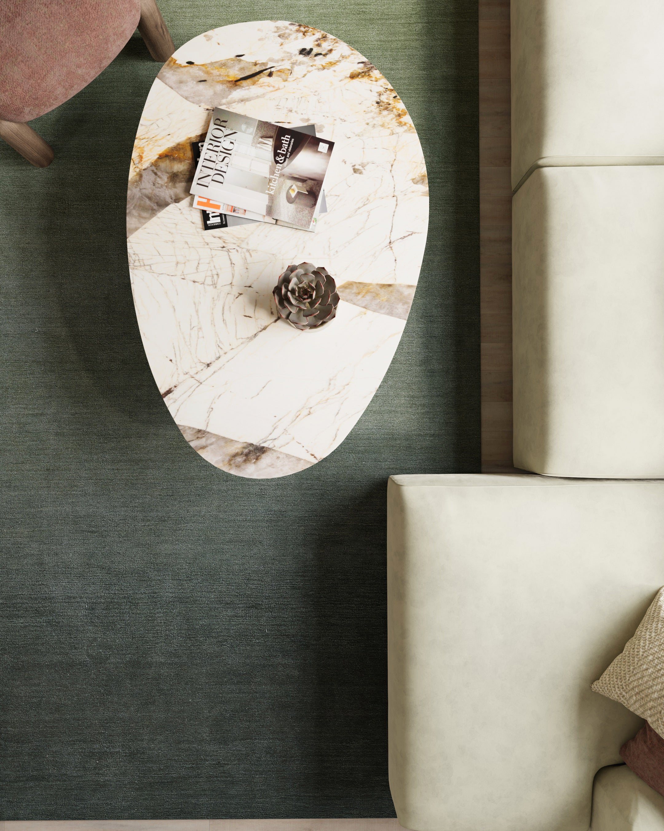 Momeni Ombre OMB-1 Green Area Rug