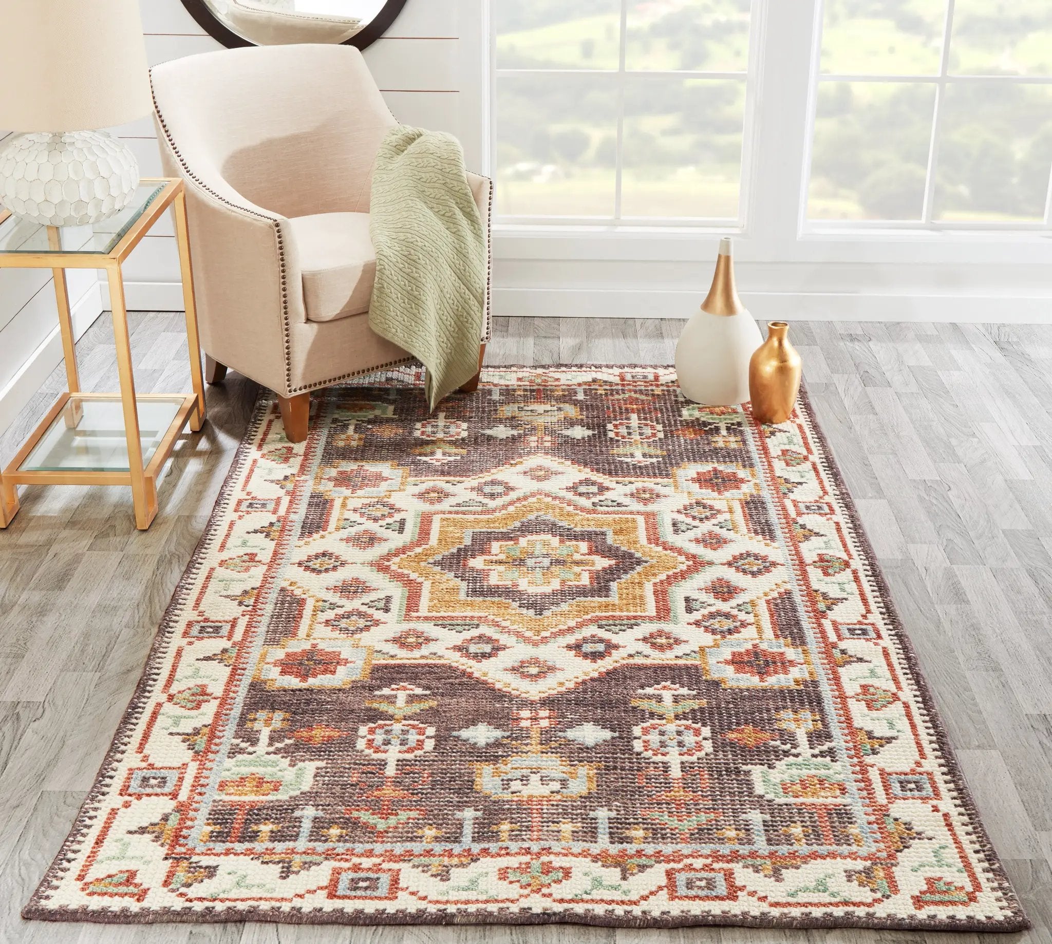 Ophelia OPH-5 Brown Area Rug by Momeni