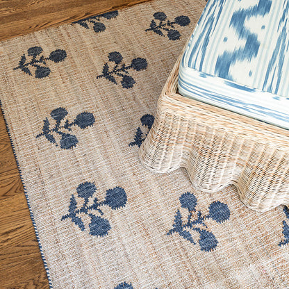 Erin Gates Orchard ORC-2 Blue Bloom Hand Woven Area Rug by Momeni