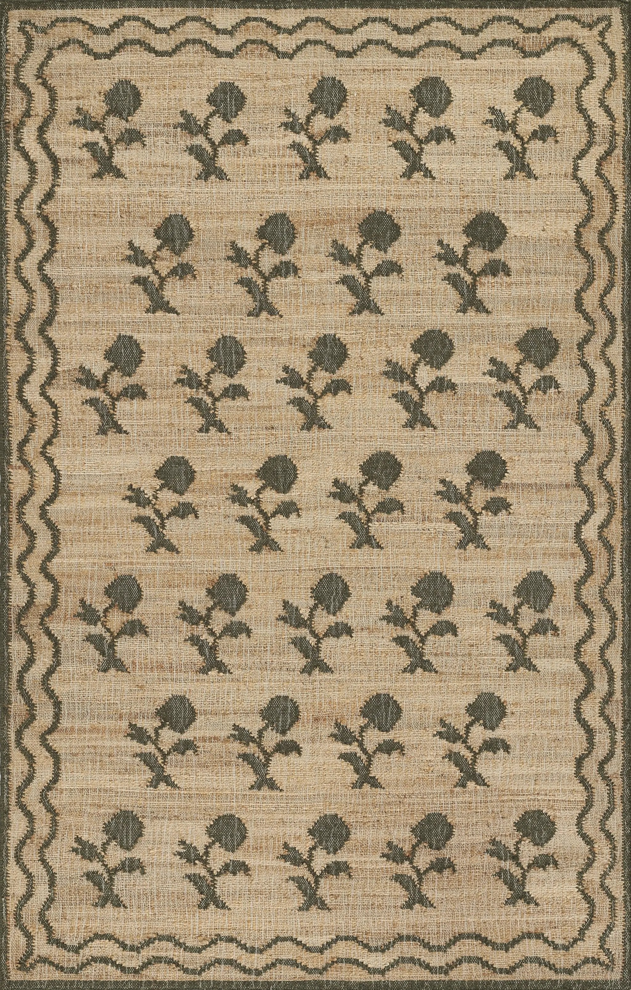 Orchard ORC-9 (Bloom) Green Area Rug by Erin Gates by Momeni