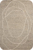 The Otis OTT-01 Oatmeal / Ivory Area Rug pairs cozy oatmeal and refined ivory tones and linear patterns in a hand-tufted wool area rug