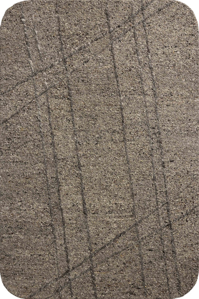 Crafted as a hand-tufted wool area rug, the Otis OTT-02 Stone / Pebble Area Rug brings grounding stone and subtle pebble warmth and linear character to your space